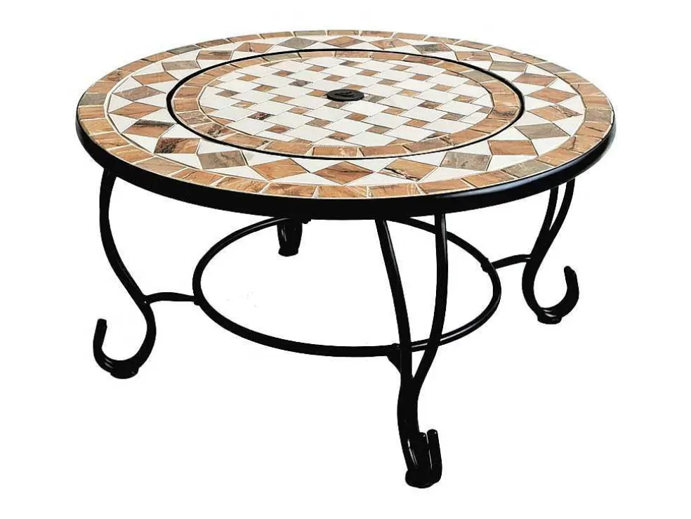 Purline Brasero De Jardin Incluant Un Barbecue En Carreaux De Ceramique Blanc* Barbecue, Braseiro De Jardim, Plancha