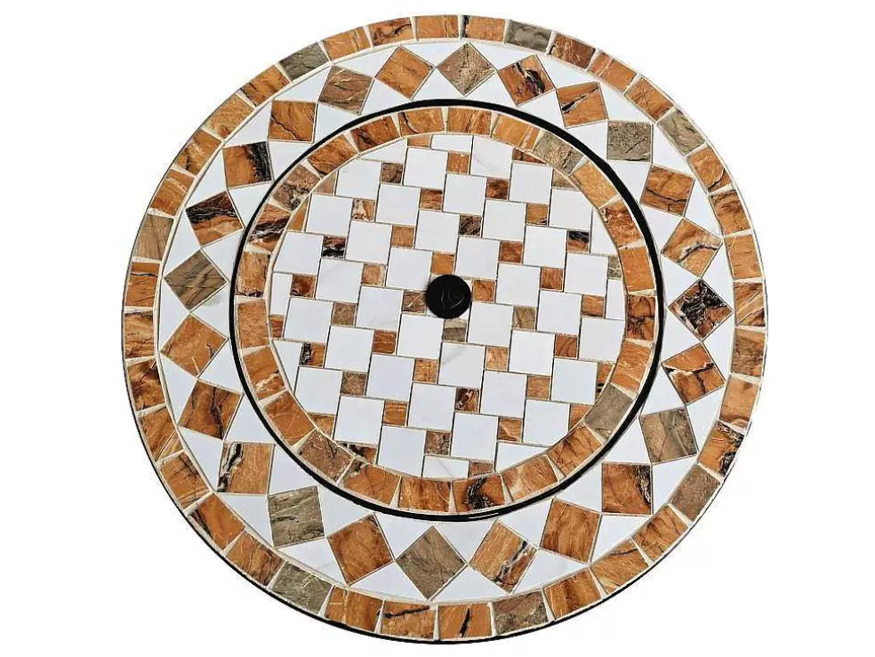 Purline Brasero De Jardin Incluant Un Barbecue En Carreaux De Ceramique Blanc* Barbecue, Braseiro De Jardim, Plancha