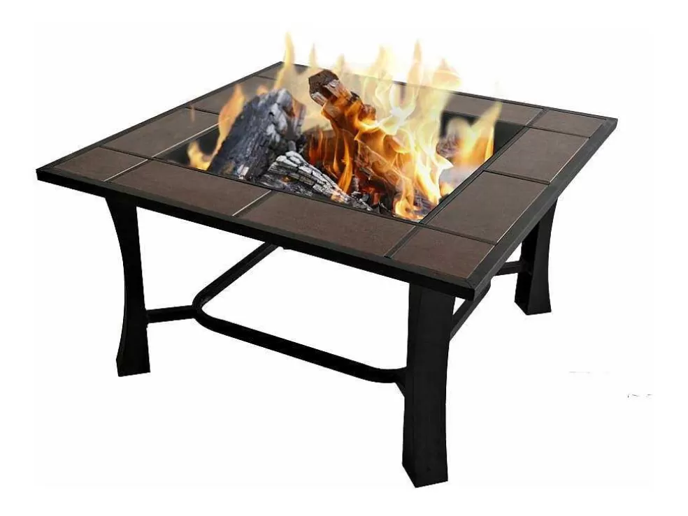 Purline Brasero De Jardin Incluant Un Barbecue En Carreaux De Ceramique Noir* Barbecue, Braseiro De Jardim, Plancha