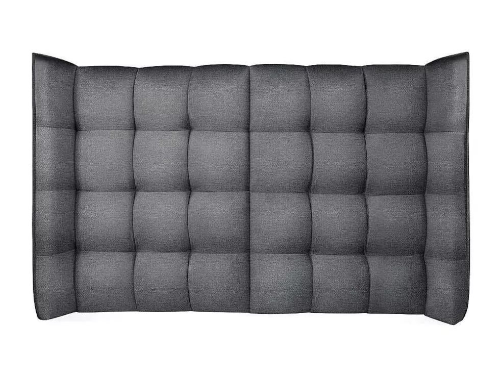 Vente-unique Cabeceira De Cama Arqueada De 140 Cm Em Tecido Cor Cinza - Ludesa* Cabeceira E Ponte De Cama
