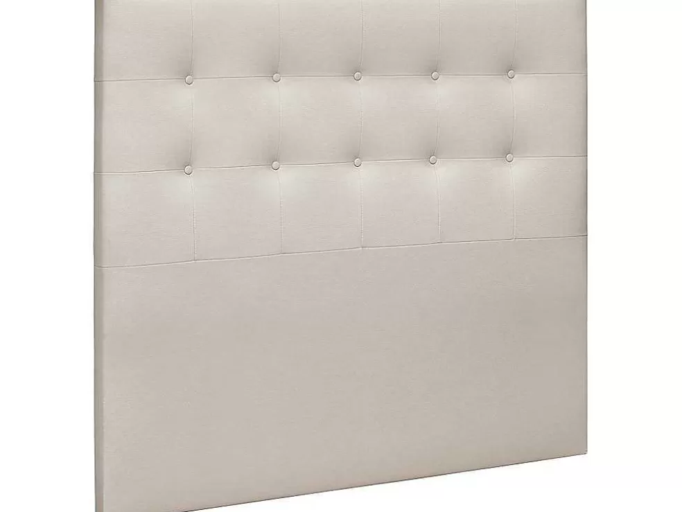 Venprodin Cabeceira De Cama Ate O Chao Estofada Em Couro Sintetico Acolchoado Na Cor Bege (140X120 (Cama 135)* Cabeceira E Ponte De Cama