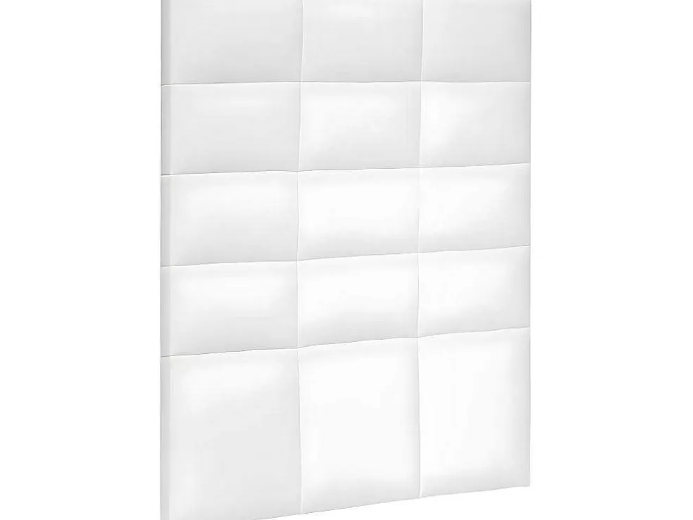 Venprodin Cabeceira De Cama Ate O Chao Estofada Em Couro Sintetico Acolchoado Na Cor Branca (90X120)* Cabeceira E Ponte De Cama