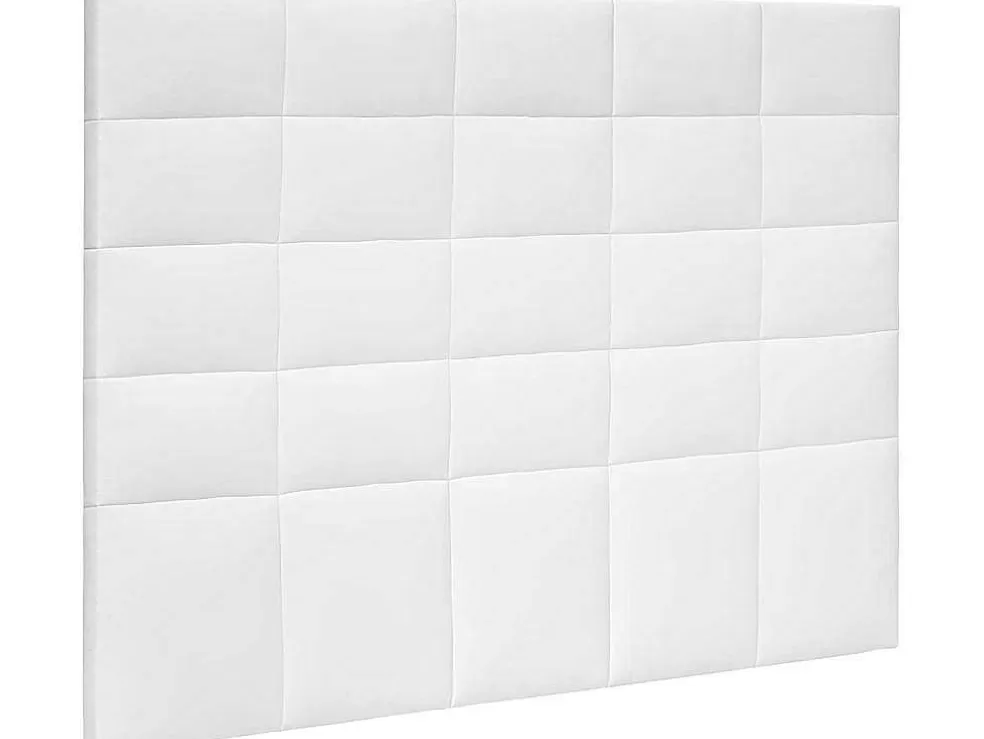 Venprodin Cabeceira De Cama Ate O Chao Estofada Em Couro Sintetico Acolchoado Na Cor Branca (160X120)* Cabeceira E Ponte De Cama