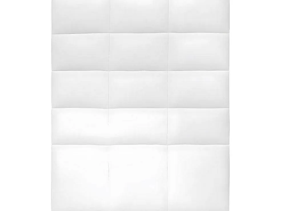 Venprodin Cabeceira De Cama Ate O Chao Estofada Em Couro Sintetico Acolchoado Na Cor Branca (90X120)* Cabeceira E Ponte De Cama