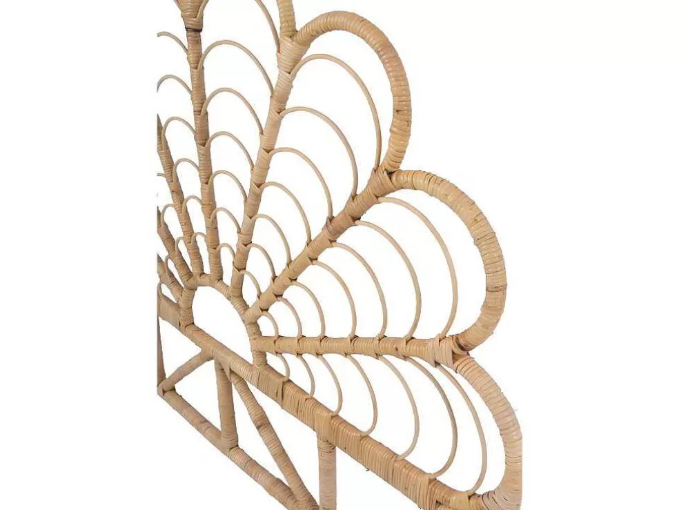 Vente-unique Cabeceira De Cama De 160 Cm Em Rotim Cor Natural - Flosia* Cabeceira E Ponte De Cama