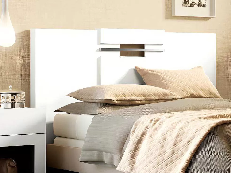 Vente-unique Cabeceira De Cama Extensivel De 140/160 Cm Cor Branco - Maraba* Cabeceira E Ponte De Cama