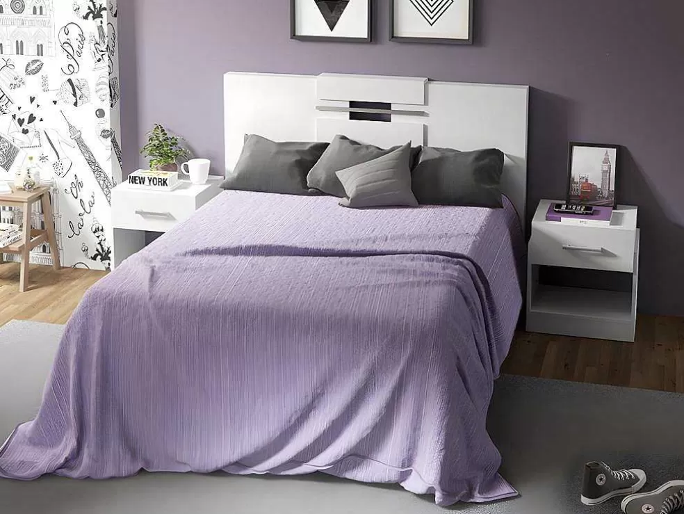 Vente-unique Cabeceira De Cama Extensivel De 140/160 Cm Cor Branco - Maraba* Cabeceira E Ponte De Cama