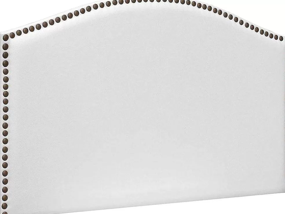 Venprodin Cabeceira Estofada Em Couro Sintetico Acolchoado Na Cor Branca (90X60)* Cabeceira E Ponte De Cama
