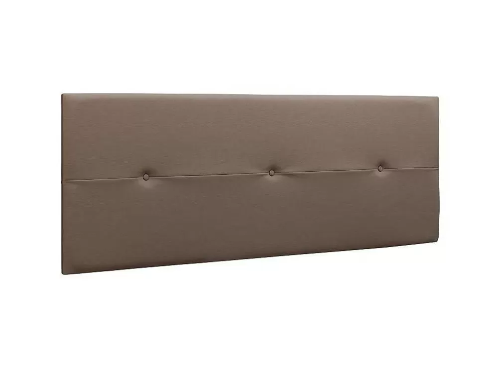 Venprodin Cabeceira Prado - 3 Botoes - Couro Sintetico 160X55X4Cm - Chocolate* Cabeceira E Ponte De Cama