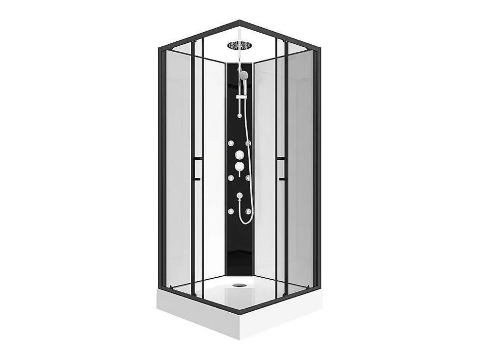 Shower & Design Cabine De Duche De Canto De Hidromassagem C80 X L80 X A225 Cm - Kivora* Cabine De Duche