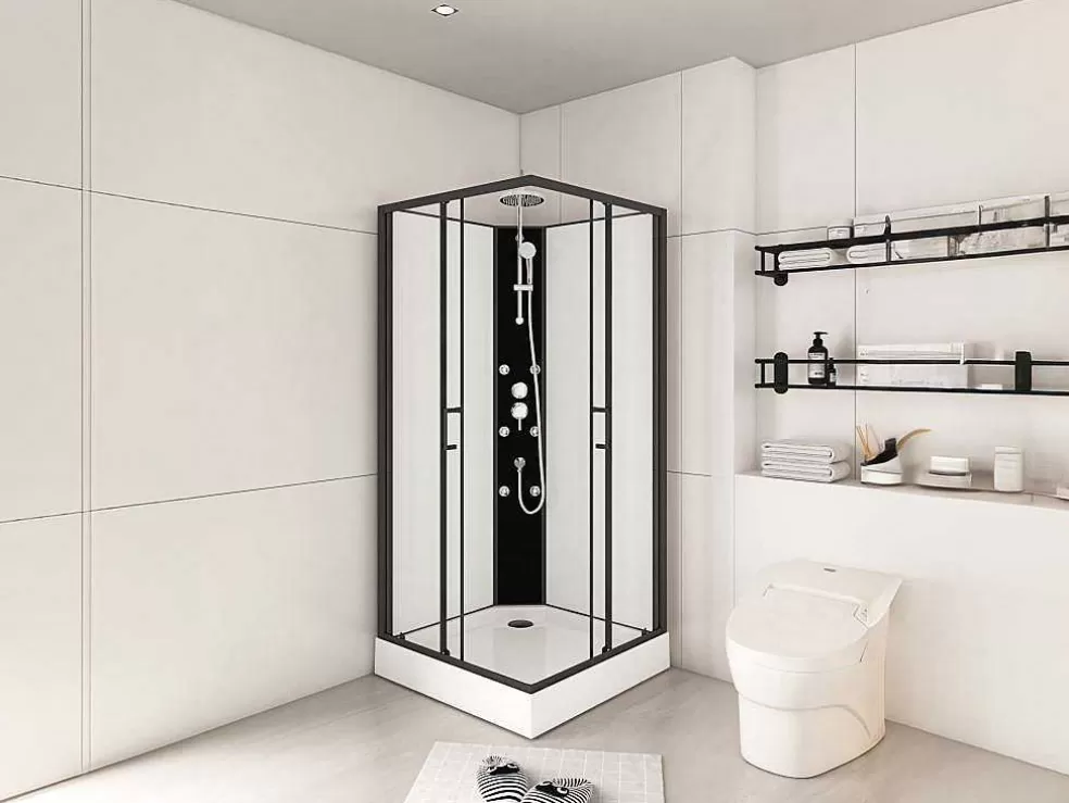 Shower & Design Cabine De Duche De Canto De Hidromassagem C80 X L80 X A225 Cm - Kivora* Cabine De Duche