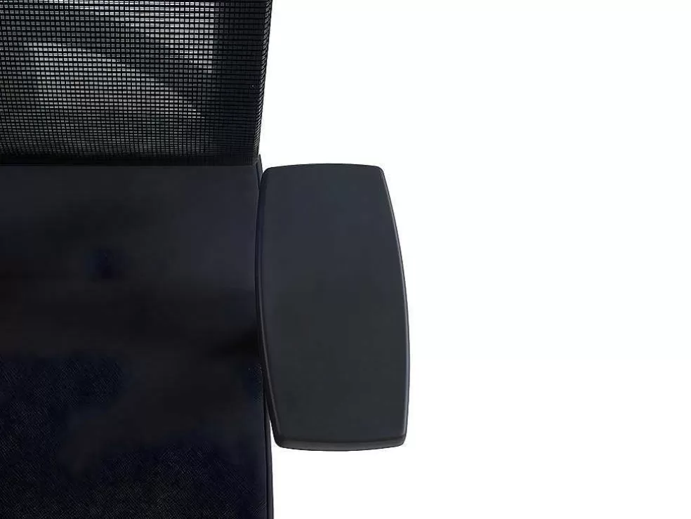 Workēa Cadeira De Escritório Ergonomica Profissional Com Apoio De Cabeca Em Tecido Cor Preto - Wallstreet* Cadeira De Escritório