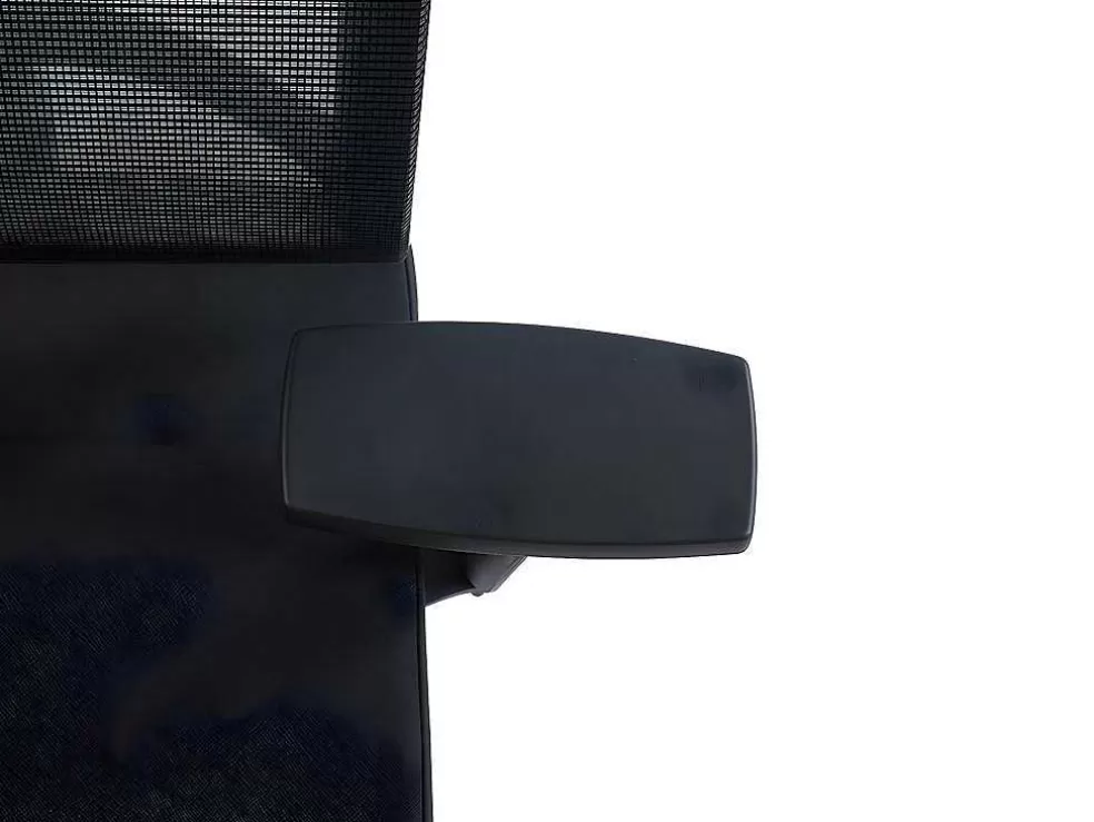 Workēa Cadeira De Escritório Ergonomica Profissional Com Apoio De Cabeca Em Tecido Cor Preto - Wallstreet* Cadeira De Escritório