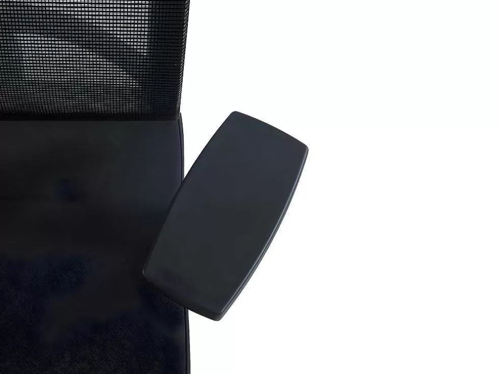 Workēa Cadeira De Escritório Ergonomica Profissional Com Apoio De Cabeca Em Tecido Cor Preto - Wallstreet* Cadeira De Escritório