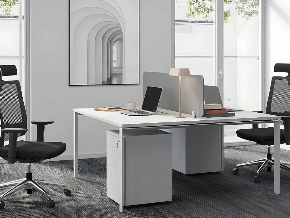 Workēa Cadeira De Escritório Ergonomica Profissional Com Apoio De Cabeca Em Tecido Cor Preto - Wallstreet* Cadeira De Escritório