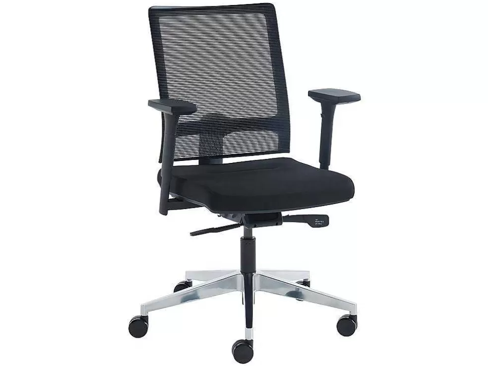 Workēa Cadeira De Escritório Profissional Em Tecido Cor Preto - Midtown* Cadeira De Escritório