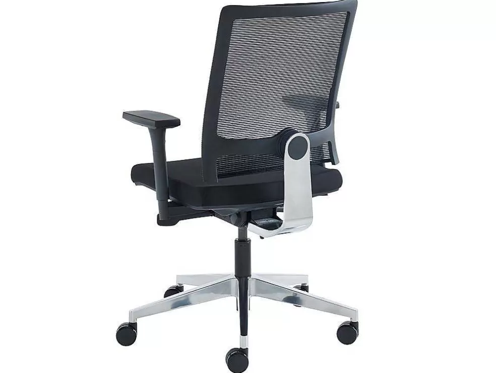 Workēa Cadeira De Escritório Profissional Em Tecido Cor Preto - Midtown* Cadeira De Escritório