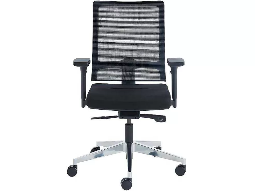 Workēa Cadeira De Escritório Profissional Em Tecido Cor Preto - Midtown* Cadeira De Escritório