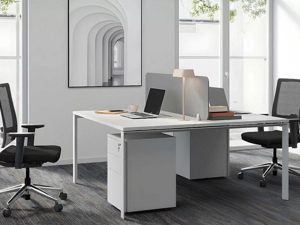 Workēa Cadeira De Escritório Profissional Em Tecido Cor Preto - Midtown* Cadeira De Escritório