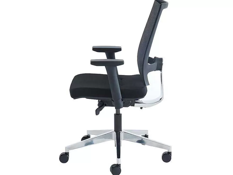 Workēa Cadeira De Escritório Profissional Em Tecido Cor Preto - Midtown* Cadeira De Escritório
