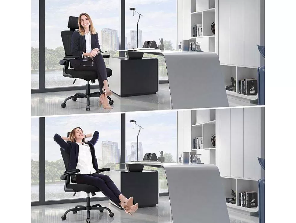 Vente-unique Cadeira Giratoria Para Computador Com Funcao De Baloico Cadeira Executiva Para Escritório Em Casa* Cadeira De Escritório