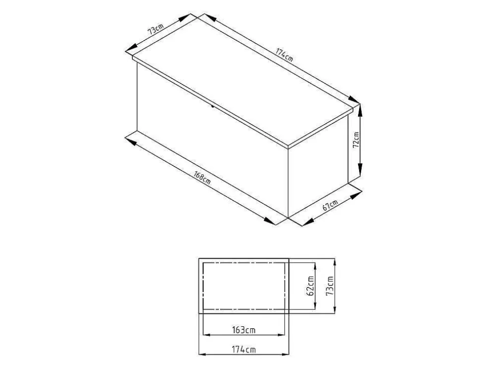 Vente-unique Caixa De Arrumação De Jardim Em Aco Galvanizado Cinzento 750 L - Tomaso* Armazenamento De Jardim