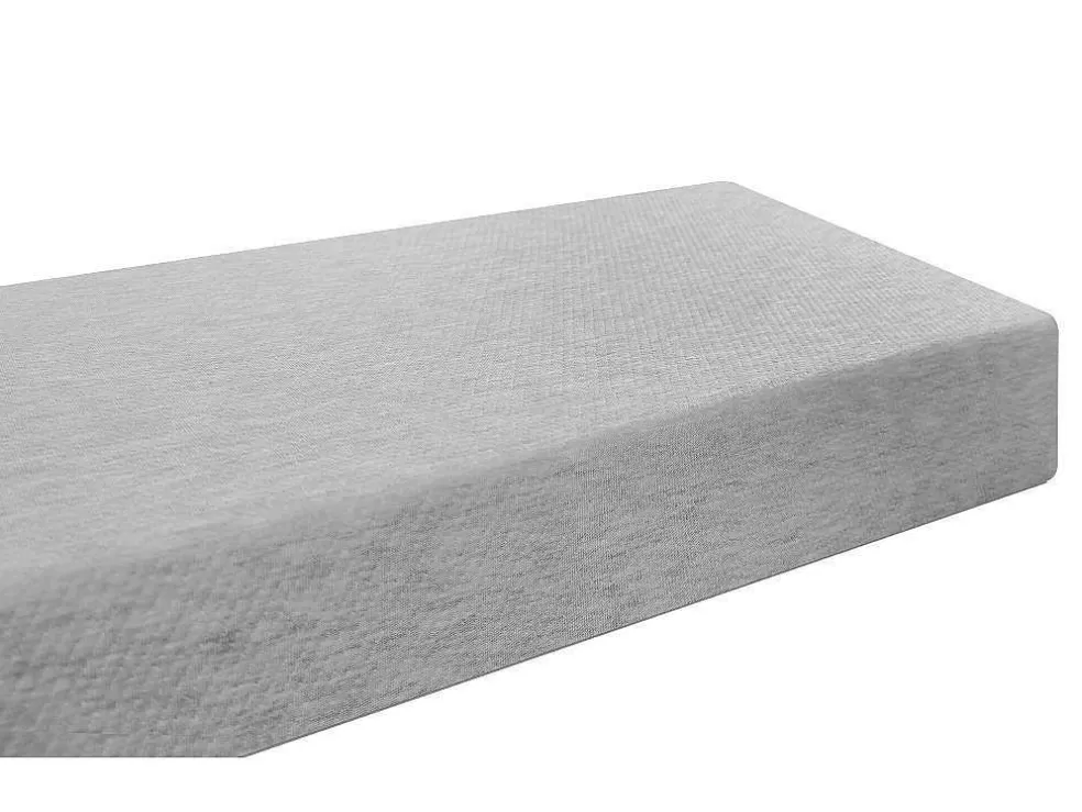 Vente-unique Cama Alta 90X200 Cm Com Secretária, Sofá Convertivel E Espacos De Arrumação Pinho Macico Esbranquicado + Colchão - Goliath Iii* Cama Alta