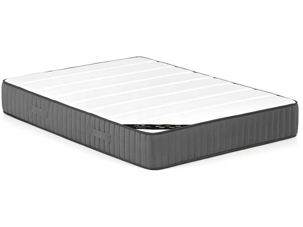 Vente-unique Cama Com Gavetas 140 X 190 Cm Tecido Veludo Champagne + Colchão - Leopold* Cama Em Veludo