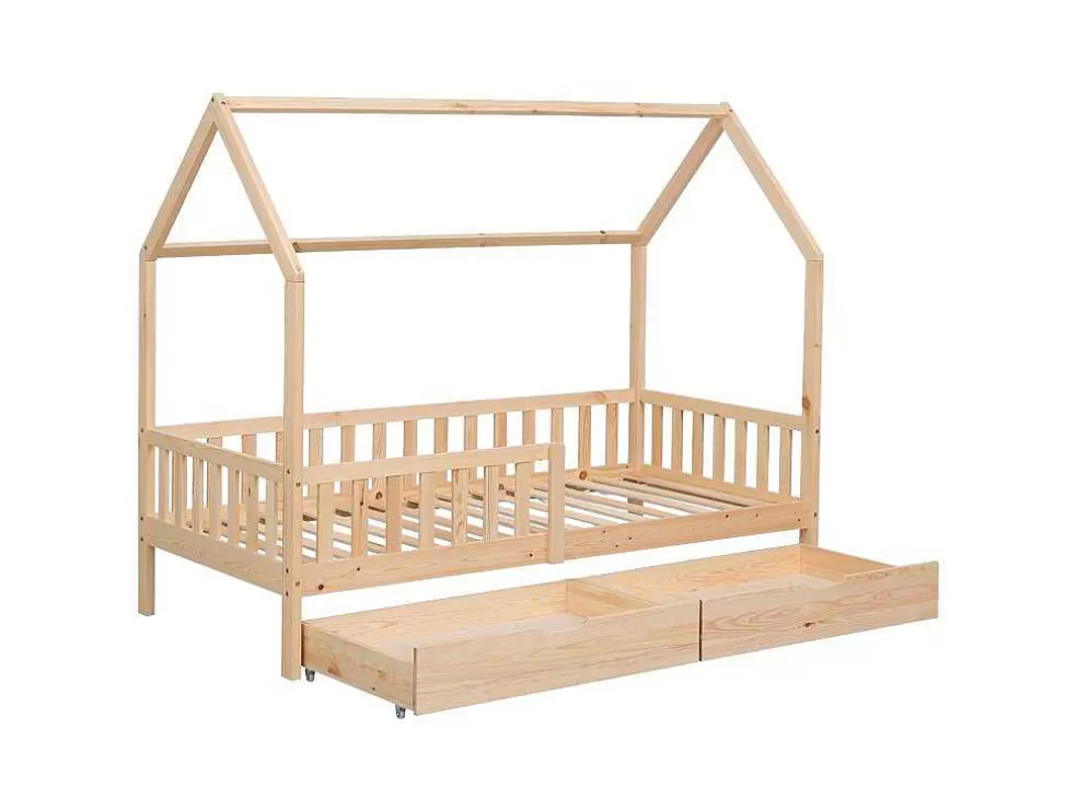 Happy Garden Cama De Cabina Para Crianças 190X90Cm Em Madeira Com Gavetas Marceau* Cama De Criança