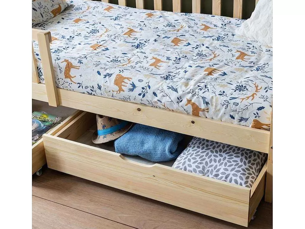 Happy Garden Cama De Cabina Para Crianças 190X90Cm Em Madeira Com Gavetas Marceau* Cama De Criança