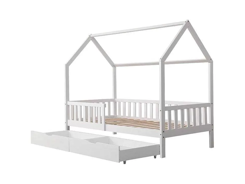 Happy Garden Cama De Criança 190X90Cm Branca Com Gavetas Marceau* Cama De Criança