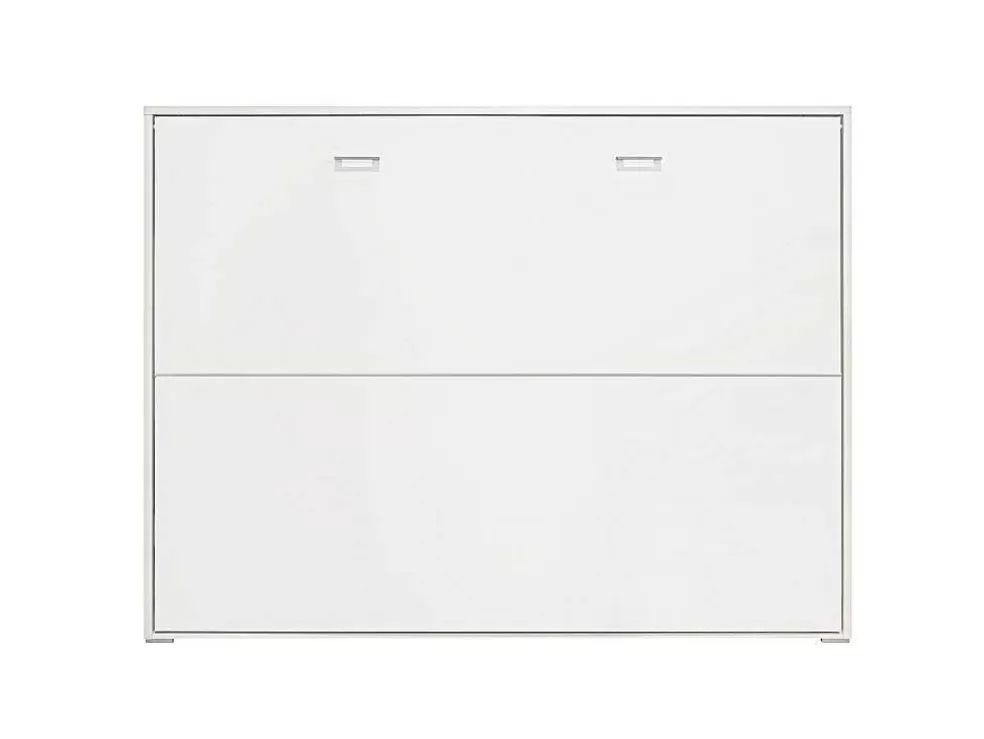 Venprodin Cama Dupla Dobravel Horizontal 135X190 Cor Branco* Cama Rebatível