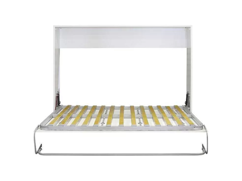 Venprodin Cama Dupla Dobravel Horizontal 135X190 Cor Branco* Cama Rebatível