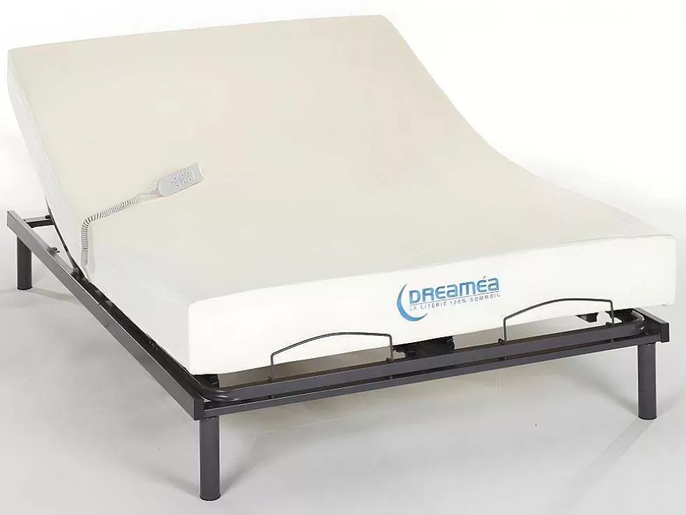 DREAMEA Cama Elétrica Com Memória De Forma Jimbaran Ii De - Motor Okin - 140X200 Cm* Cama Articulada