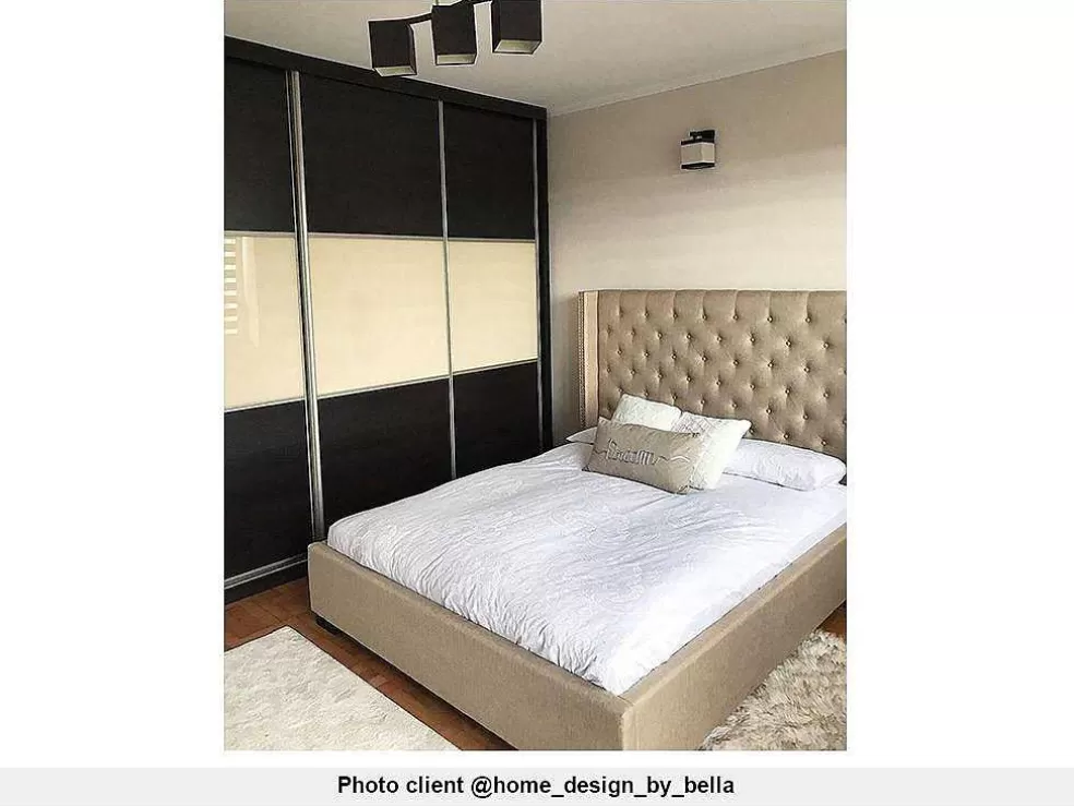 Vente-unique Cama Massimo Cabeceira De Cama Em Capitone- 160X200Cm- Tecido Bege* Cama De Adulto