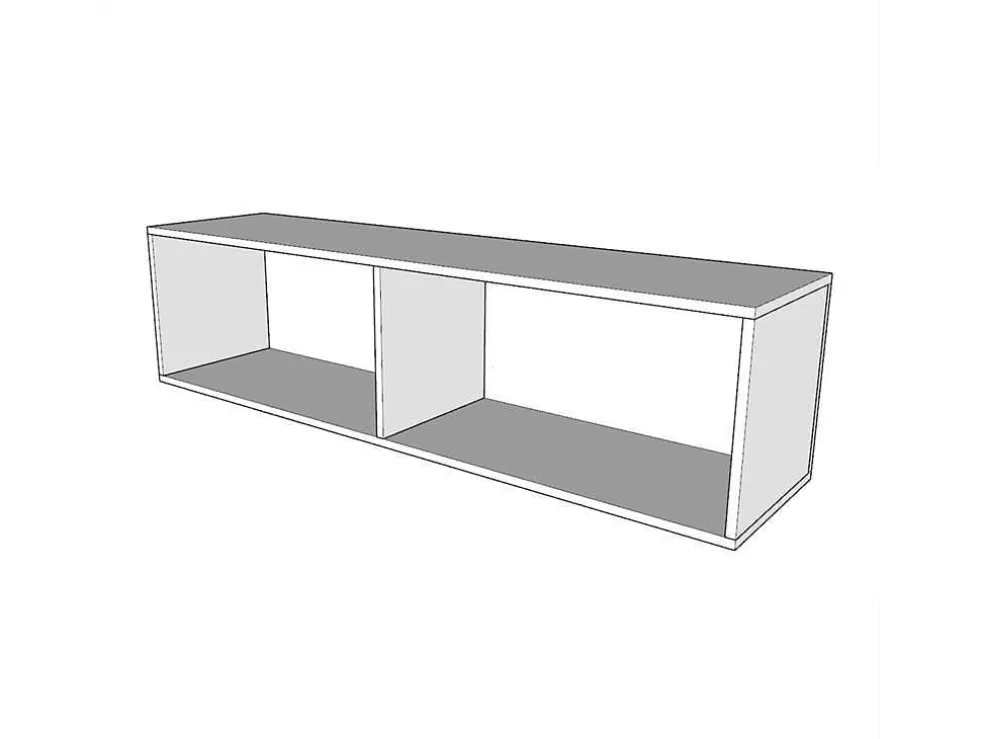 ITAMOBY Cama Retratil 120 Vertical Kentaro Sofá Com Armário Coluna E Armários Suspensos Nogueira - Alessia 20* Cama Rebatível