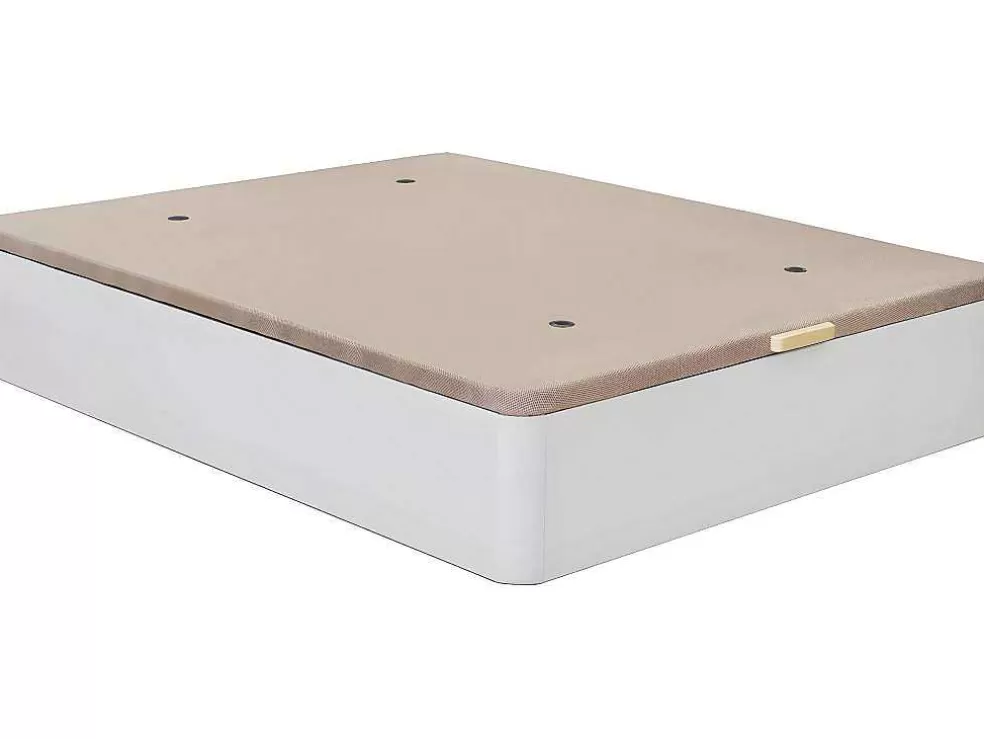 Venprodin Canape Dobravel Branco De Grande Capacidade 150X190Cm, Tampa Estofada 3D Respiravel* Cama Com Arrumação