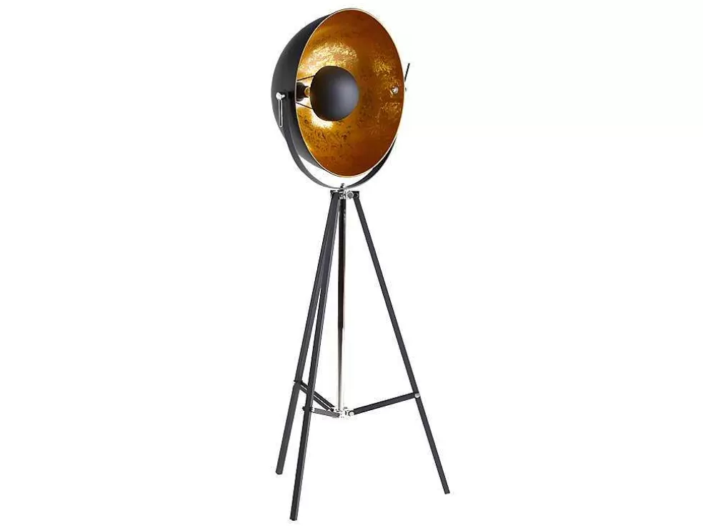 OZAIA Candeeiro Movie - A. 166 Cm - Bicolor Interior Dourado Exterior Preto Da Marca Inside Art* Promoções Decoração
