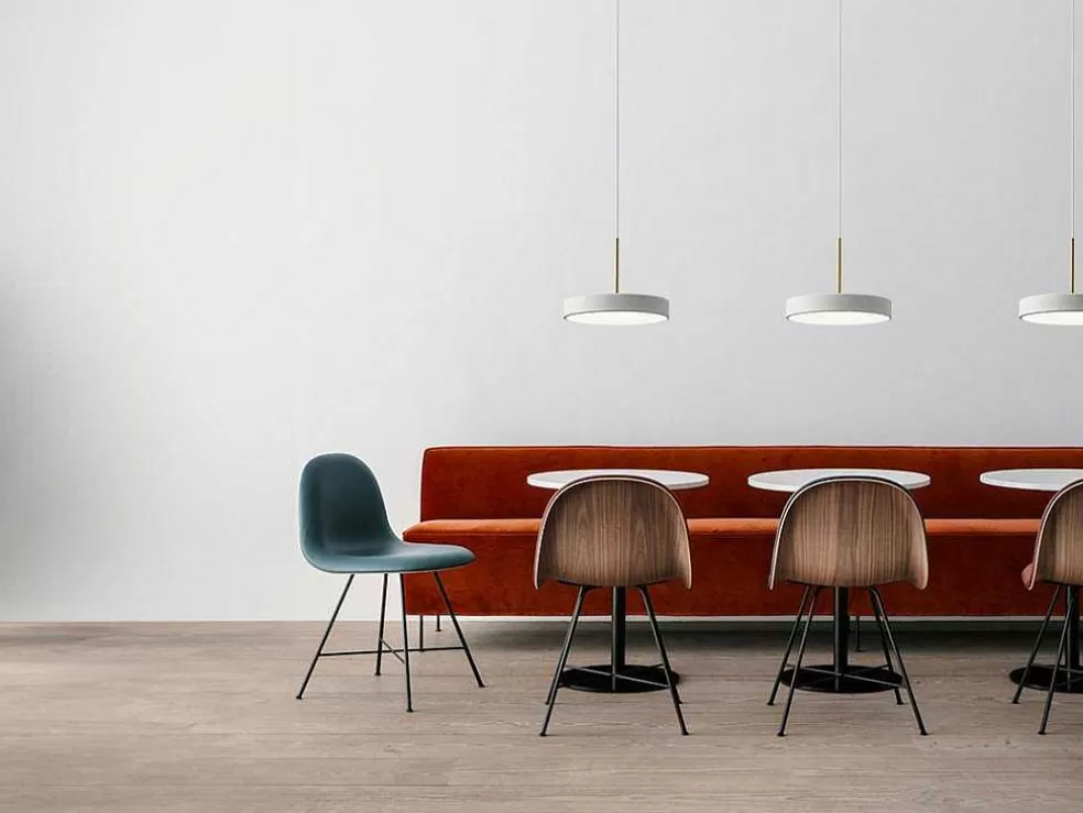 OZAIA Candeeiro Suspenso Design Redondo Com Leds Em Metal D45 Cm Branco - Vaughan* Promoções Decoração