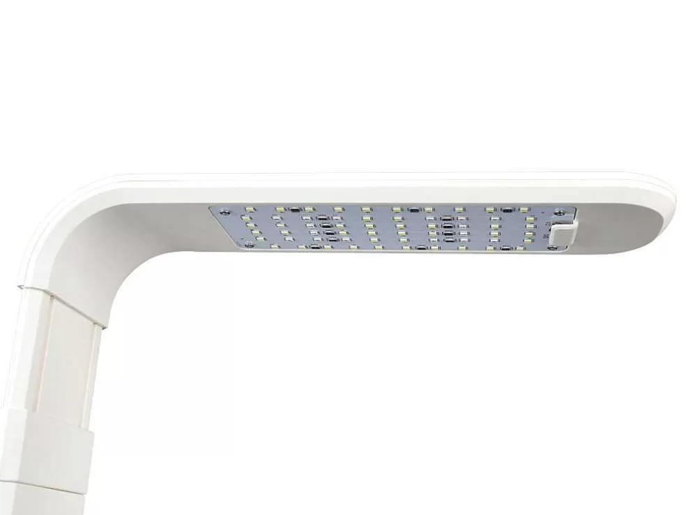 Vente-unique Canteiro De Interior Com Leds 3 Plantas, Altura Ajustavel, Branco - Gardenio* Floreira