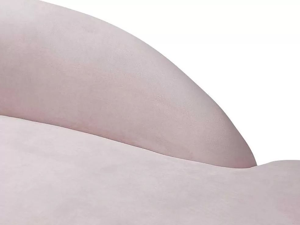 PASCAL MORABITO Chaise Longue Direita Veludo Cor-De-Rosa - Lonigo De * Chaise Longue