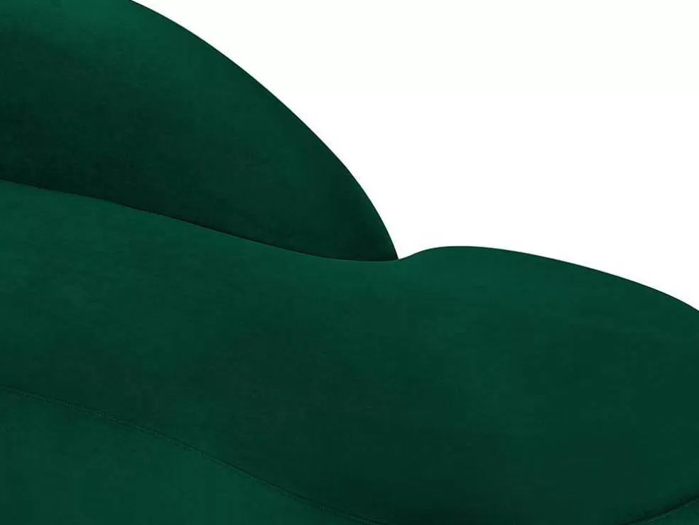 PASCAL MORABITO Chaise Longue Direita Veludo Verde - Lonigo De * Chaise Longue
