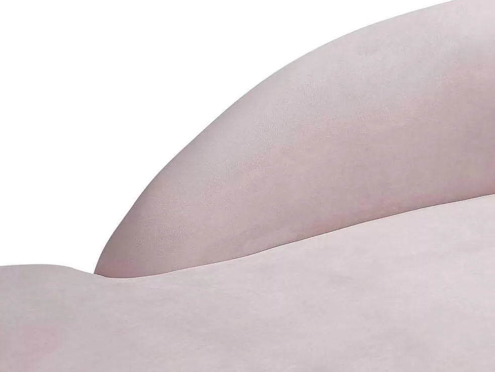 PASCAL MORABITO Chaise Longue Esquerda Veludo Cor-De-Rosa - Lonigo De * Chaise Longue