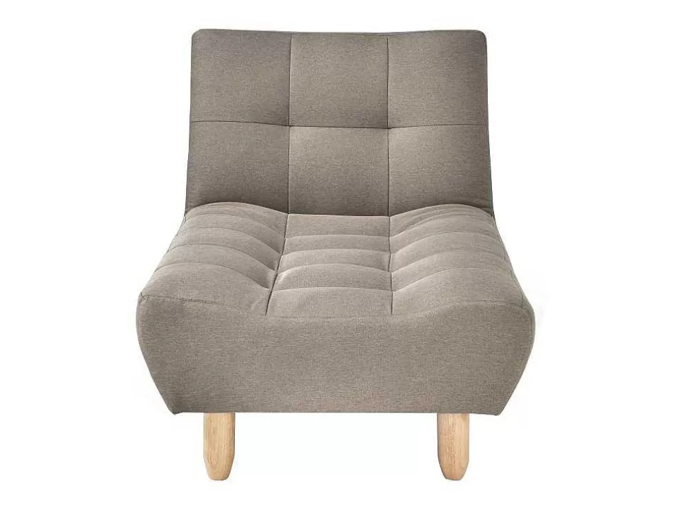 Vente-unique Chaise-Longue Clic-Clac Tecido Taupe - Esteban* Chaise Longue