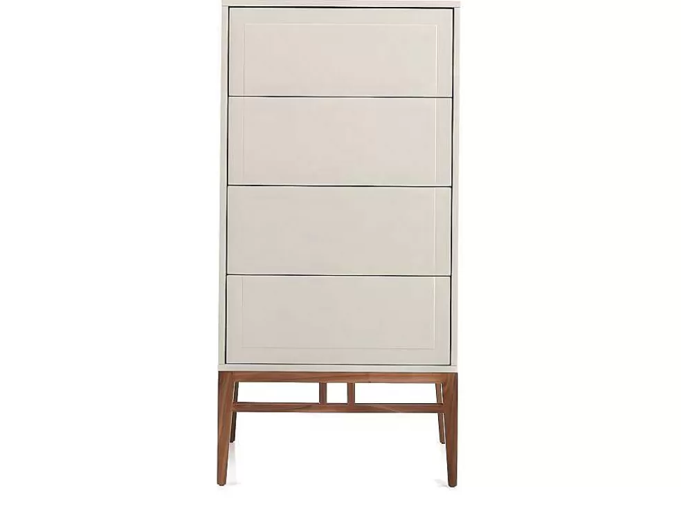 Angel Cerda Chiffonier Em Mdf Lacado Em Niebla Brillo Com Quatro Gavetas 7036* Cómoda