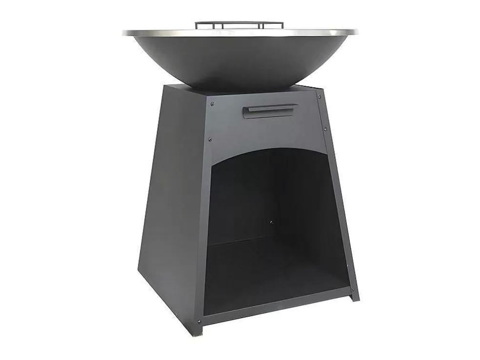 Vente-unique Churrasco, Chapa, Braseiro Em Aco C81 X L81 X A96 Cm Preto - Corvera* Barbecue, Braseiro De Jardim, Plancha