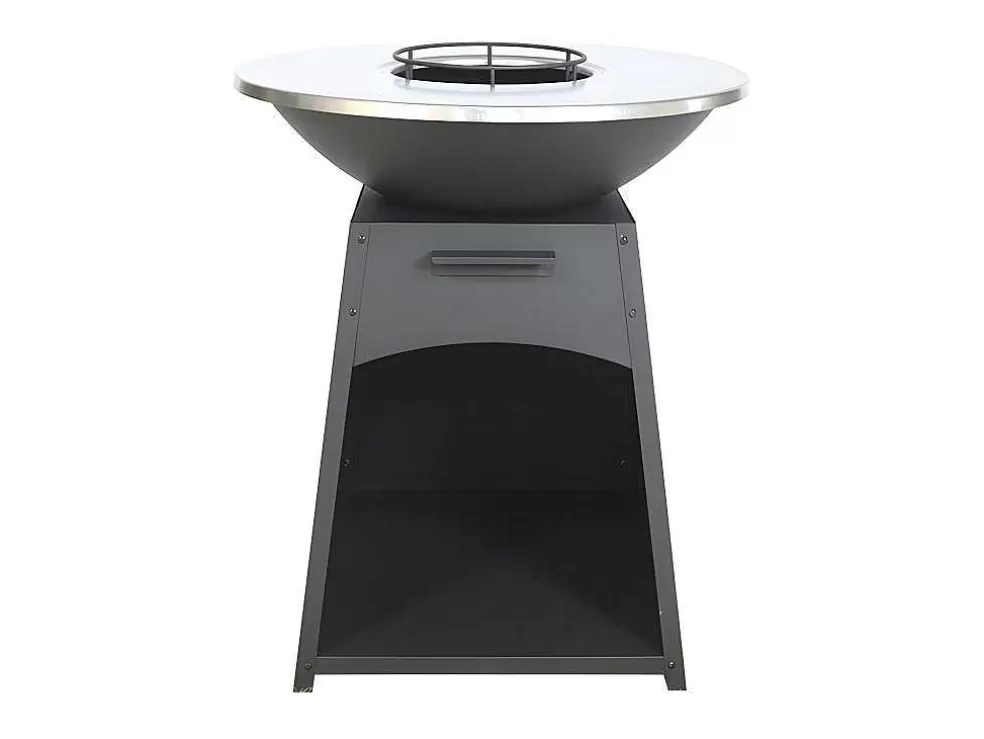 Vente-unique Churrasco, Chapa, Braseiro Em Aco C81 X L81 X A96 Cm Preto - Corvera* Barbecue, Braseiro De Jardim, Plancha