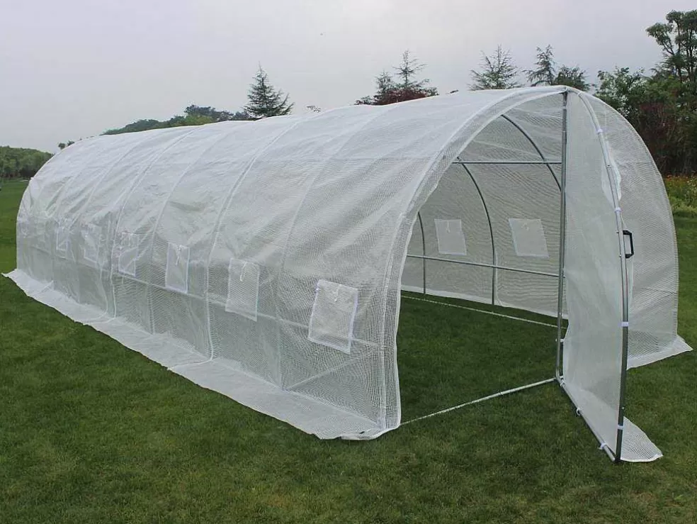 Vente-unique Cobertura Sobresselente Para Estufa Em Tunel Com Porta 24 M De C800 X L300 X A200 Cm - Alocasia* Ferramenta De Jardinagem