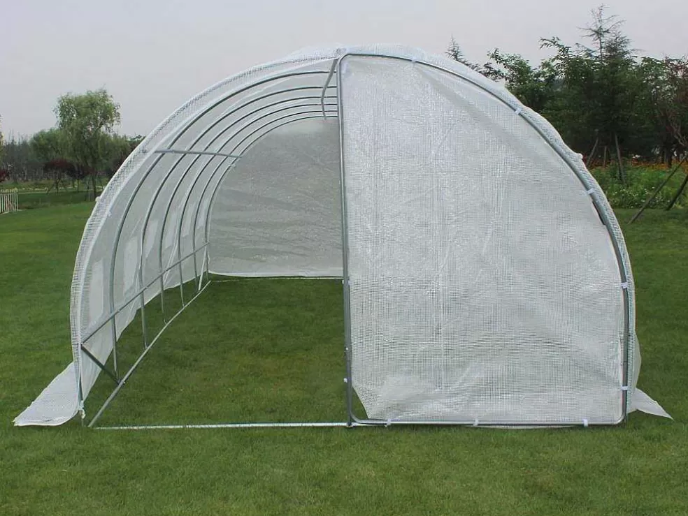 Vente-unique Cobertura Sobresselente Para Estufa Em Tunel Com Porta 18 M De C600 X L300 X A200 Cm -Alocasia* Ferramenta De Jardinagem