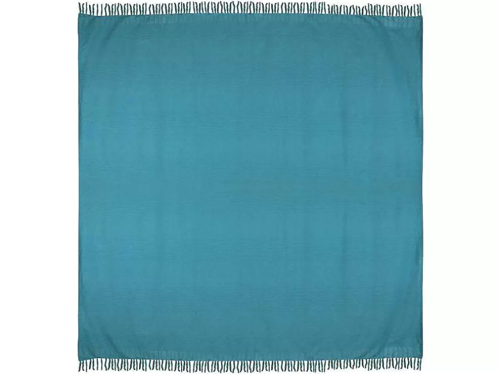 OZAIA Colcha Com Franjas Em Algodao 230 X 250 Cm Azul - Segna* Roupa De Cama